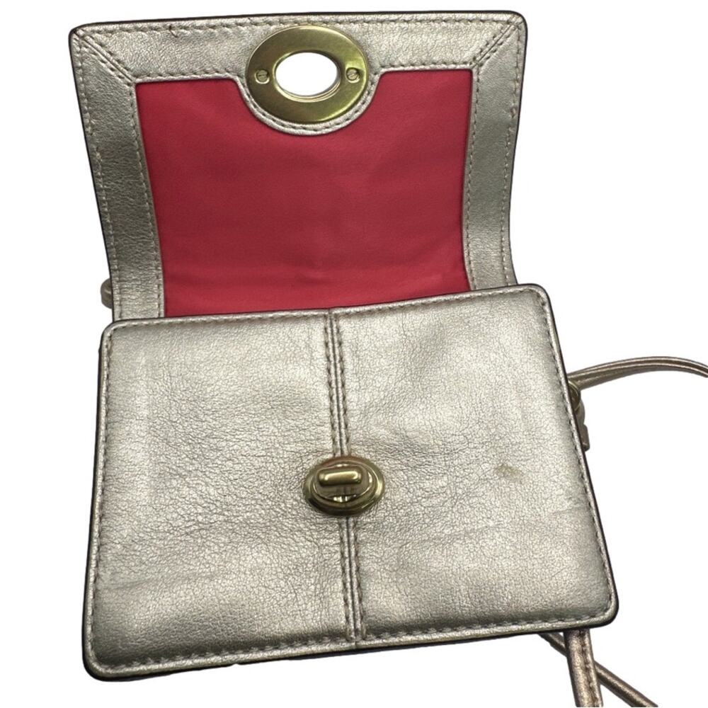 COACH Silver Gold Crossbody - Picture 6 of 11